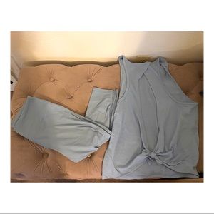 Victoria’s Secret light blue workout set size S
